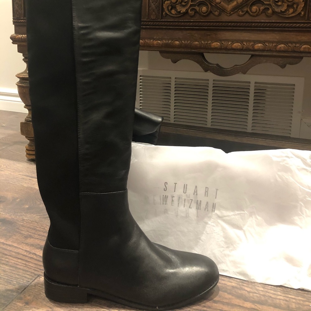 Leather boots
